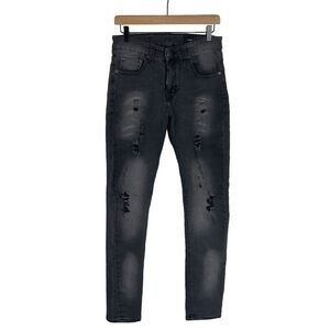 DSQUARED2 Jeans Mens 34x32 Cool Guy Slim Stretch Black Denim Made in Italy Rip